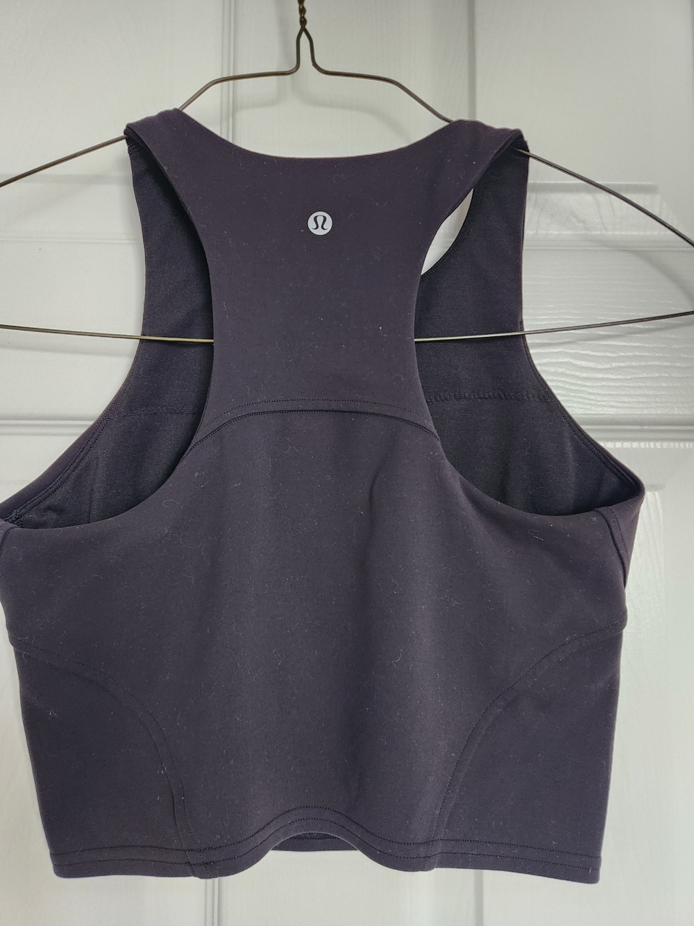 lululemon athletica Black Racerback Crop Tank